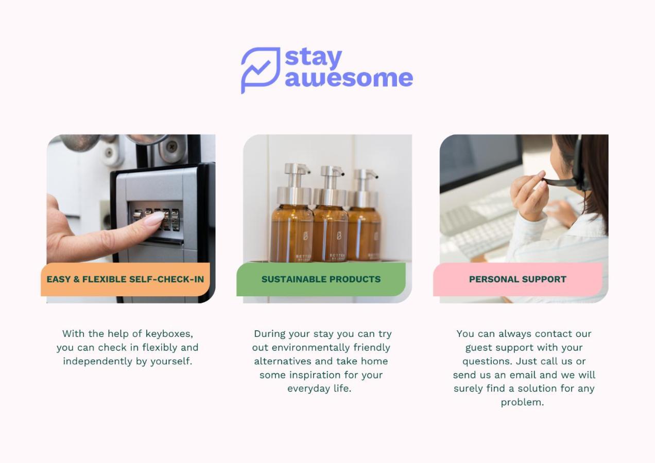 Stay Awesome - Modernes Apartment Am Botanischen Garten Kassel Exterior foto